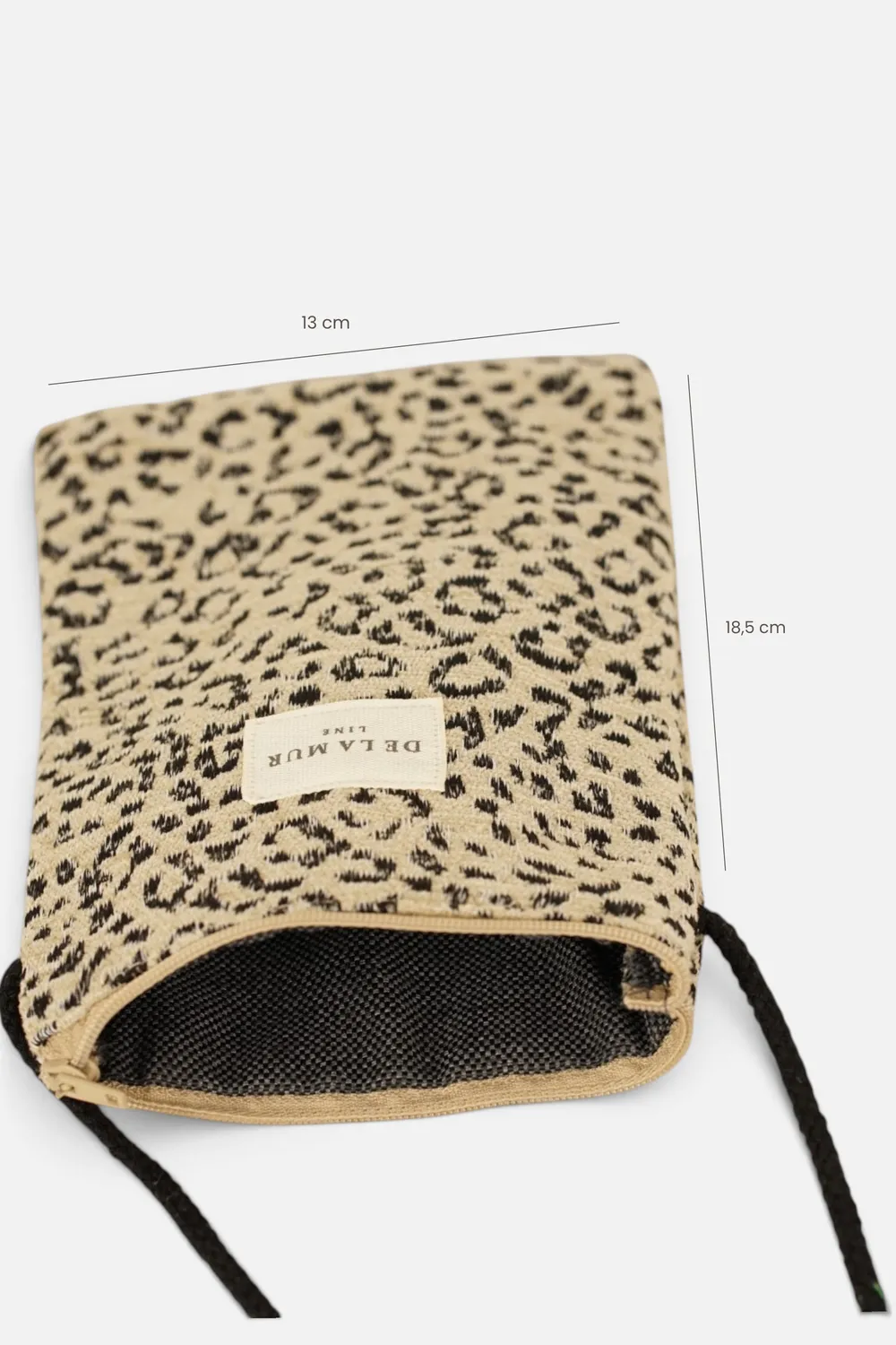 De La Mur Koto mobilveske leopard 13x18 cm