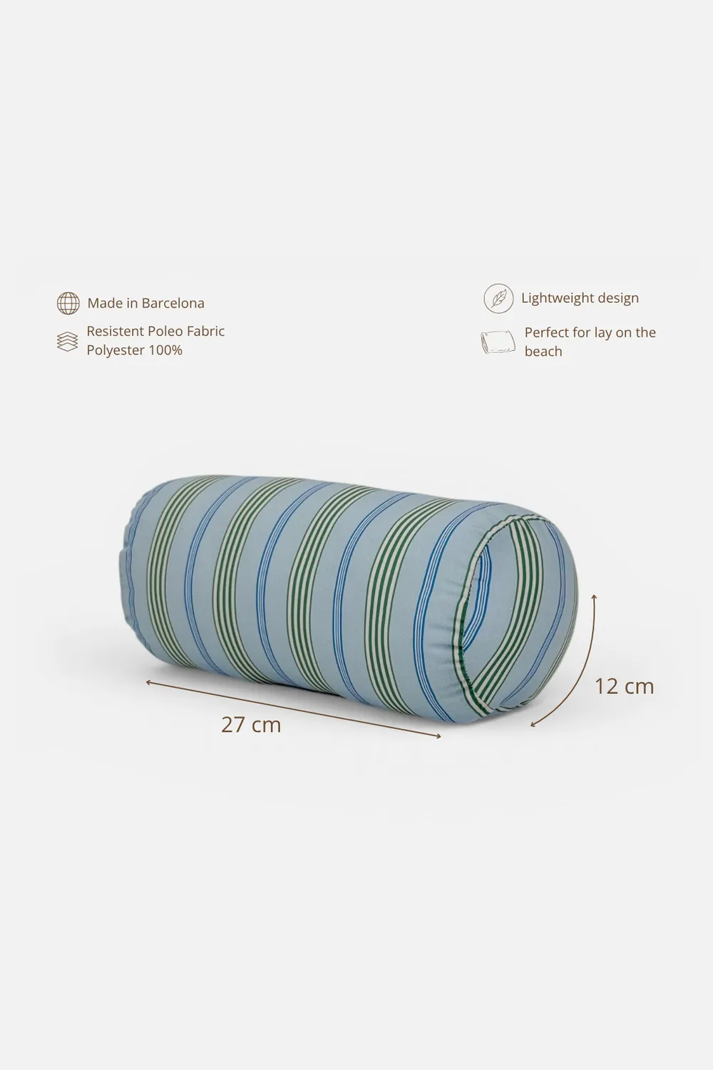 De La Mur Cata strandpute stripet 27x12 cm