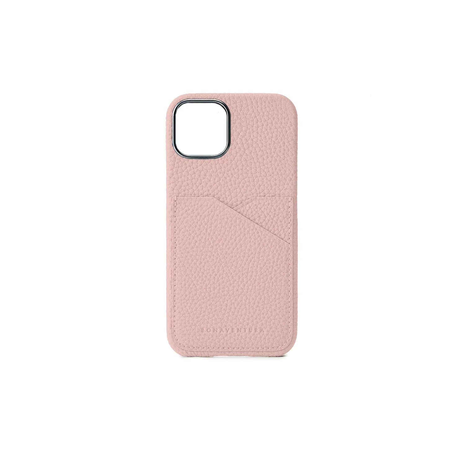 Bonaventura iPhone 15 baksideetui krympeskinn svart