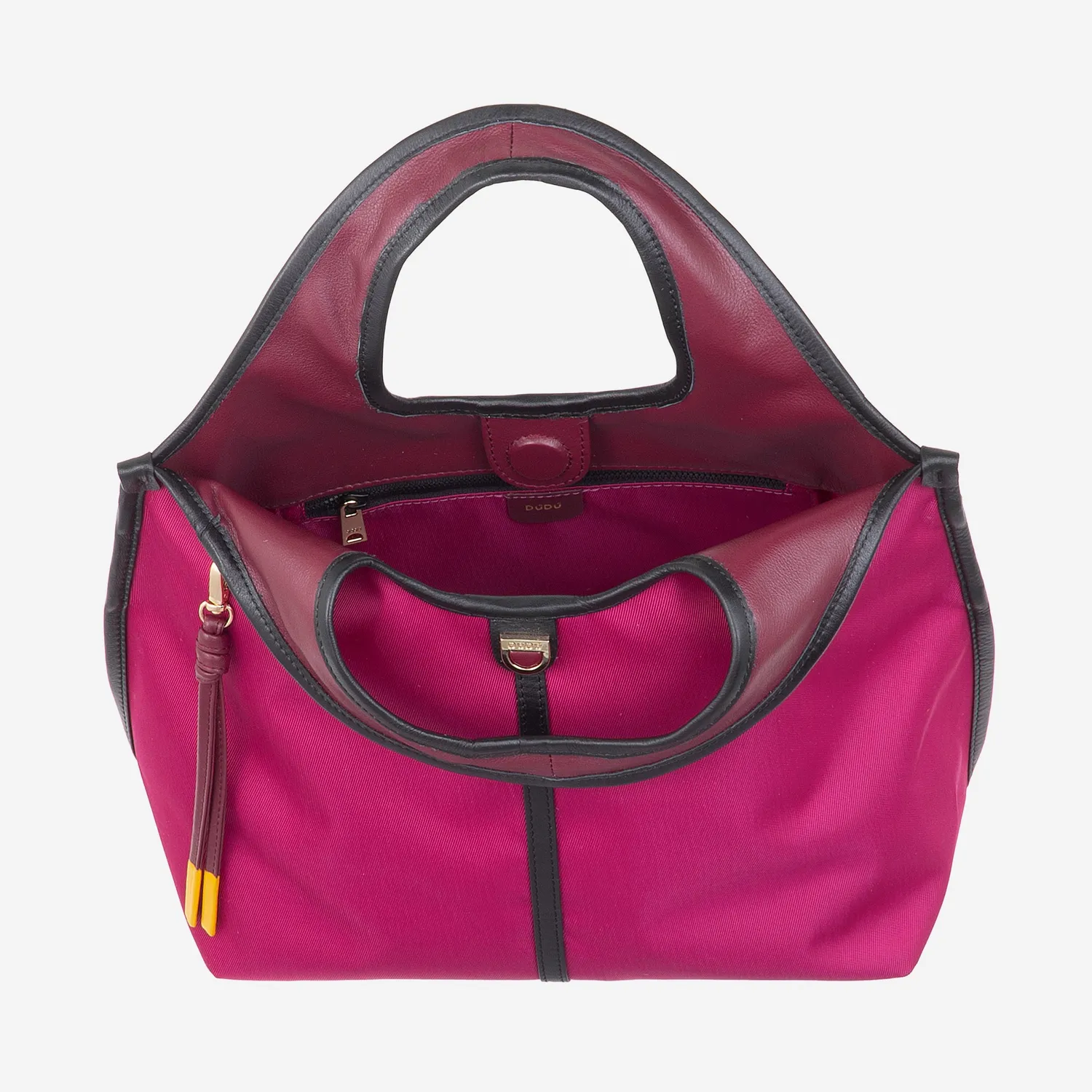 DuDubags Handy håndveske nylon skinn fuksia